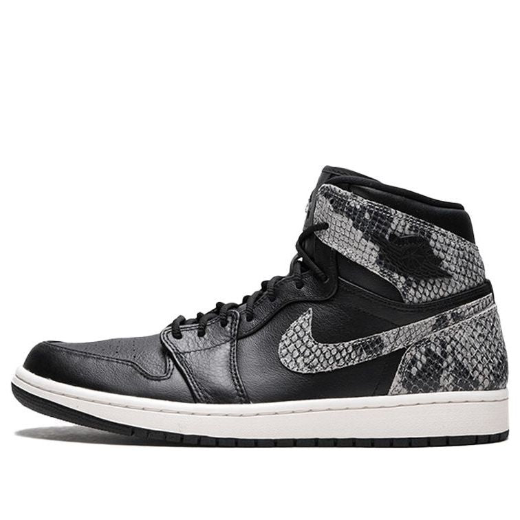(WMNS) Air Jordan 1 Retro High Premium 'Black Snake'  AH7389-014 Classic Sneakers